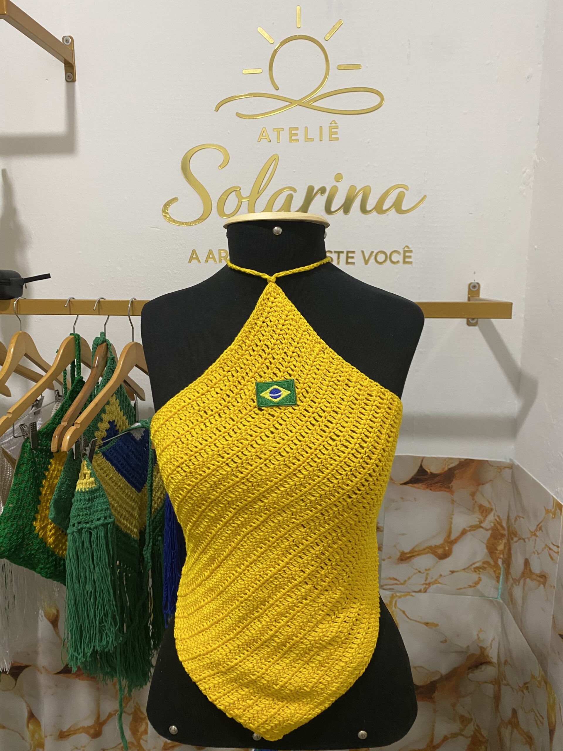 Cropped Halter Brasil