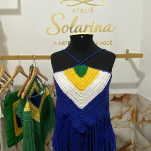 Cropped Arara Azul